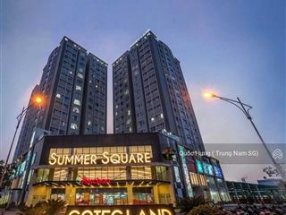 Bán chung cư quận 6, có sổ hồng, chung cư summer square, dt 55m2, 1pn, 1wc giá cực tốt