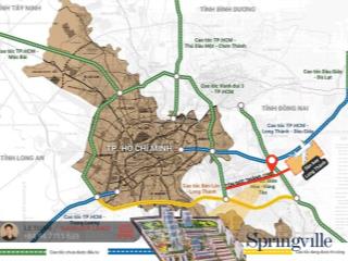 Spring ville nhà phố nhơn trạch mặt tiền ga metro dẫn vào sân bay long thành  thanh toán dãn 3 năm