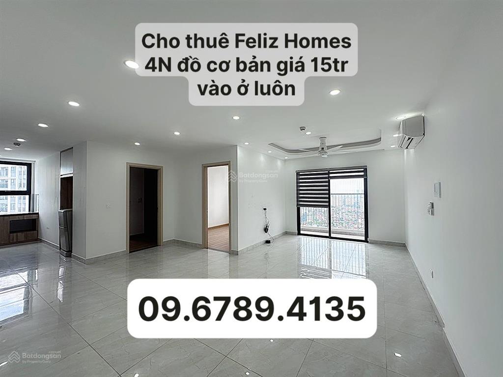 Chung cư dân feliz cho thuê căn hộ 2n full nội thất giá từ 12tr/tháng   0967 894 ***