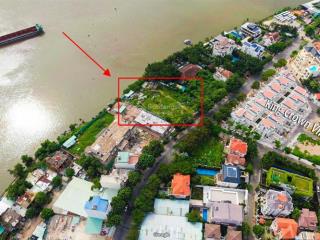 Bán khuôn đất đẹp compound góc 3mt view trực diện ven sông trung tâm quận 2, dt 11x30m giá 75 tỷ