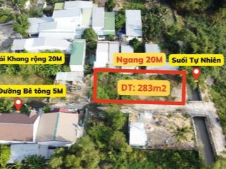 Bán lô đất đẹp hẻm đường thái khang, phước đồng view suối giá tốt