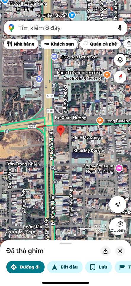 Bán đất tmdv góc ngã tư hồ xuân hương và lê văn hiến. dt 3928m. được xây 28 tầng nổi gồm 300 phòng