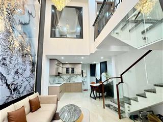 Nhà xây mới 100%  giáp lê quang định  45m2 (5.2 x 11)  btct 4 tầng 3 phòng ngủ full nội thất