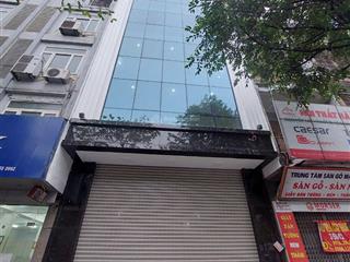 Cho thuê nhà mặt phố bùi huy bích, hoàng mai 100m2, 7 tầng, mt 6,5m, đh, nl, thang máy, giá 62tr/th