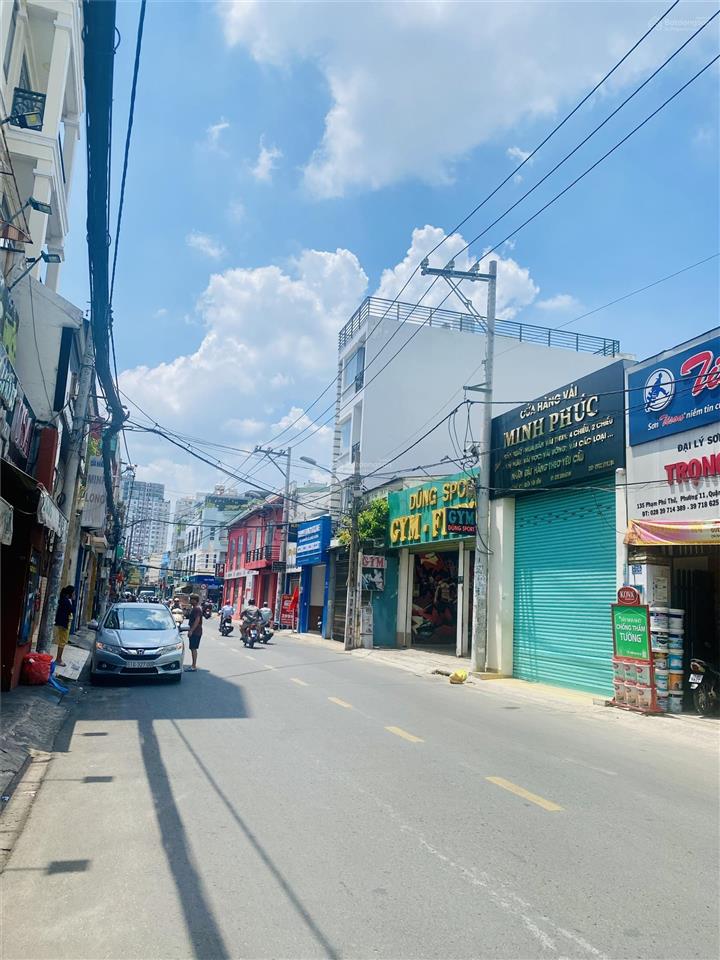 Bán nhà phường 11 tân bình, mặt tiền võ thành trang (8*20m), chỉ 80 tr/m2