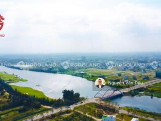 Bán 2000m2 đất biệt thự fpt khu vip, view hồ cảnh quan rất đẹp, 2 mặt tiền  bđs rồng đỏ chuyên fpt