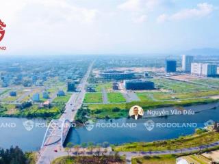 Hàng hiếm lô 2 mặt tiền fpt chỉ 5,95 tỷ, view công viên, gần sông  bđs rồng đỏ chuyên fpt city