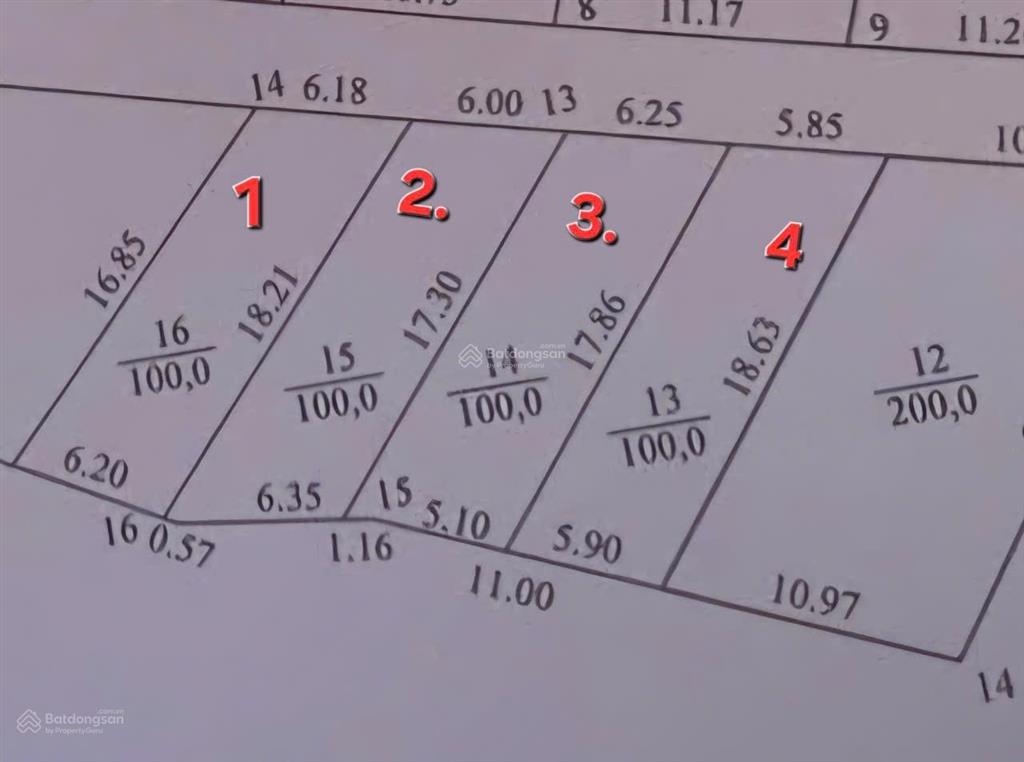 Sẵn 100m2 full tc, mt 6,22m hướng đb. ngõ 4m thông tứ phía. ra trục chính xe buýt 200m, tiện ích