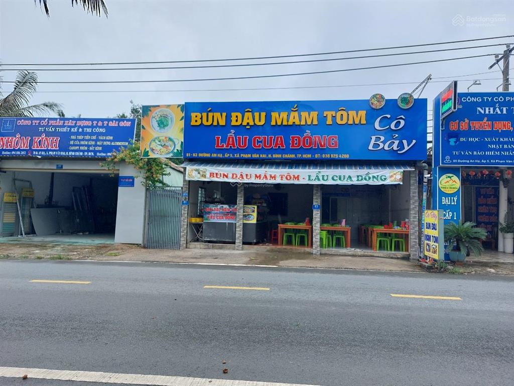 Hot nhà ngang 9,6m mt đường an hạ, phạm văn hai, bc. tổng dt 371m2 chỉ cách trần văn giàu 600m