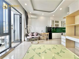 Cho thuê chung cư mini studio ban công rộng 40m2 full nội thất nhà thang máy khu biệt thự