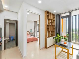 Cho thuê chdv 1phòng ngủ ban công dt 45m2 full nội thất thang máy gần đại học văn lang cs3