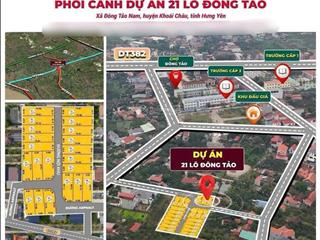 Chính chủ bán 21 lô đất 64m2 tại f0, đông tảo, khoái châu, hưng yên, 1,792 tỷ