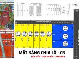 Bán đất tại phường cam nghĩa, cam ranh, khánh hòa, 750 triệu, 104 m2 hot! full thổ cư