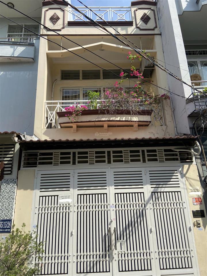 Cho thuê nhà riêng 100m2 hẻm ô tô 195 đường điện biên phủ, bình thạnh