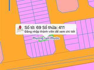 Chính chủ bán đất nền 100m2 tại kdc tín nghĩa  tam phước, biên hòa, đồng nai