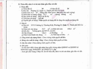 257/ lý thường kiệt, quận 11, hiện đang cho thuê 17 triệu/ tháng, khu vip lữ gia quận 11