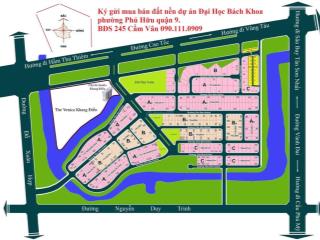 Chính chủ bán nhanh đất dự án đại học bách khoa phường phú hữu đường nguyễn duy trinh quận 9 sổ đỏ