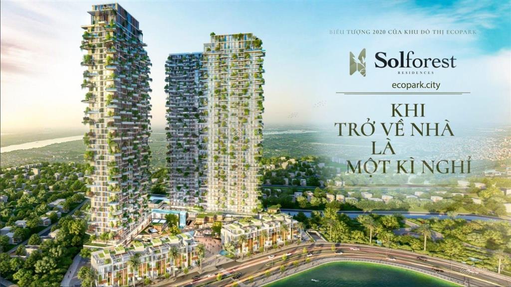 Bán căn hộ chung cư tại sol forest ecopark, 4.180 tỷ 63m2, view btđ, full nội thất