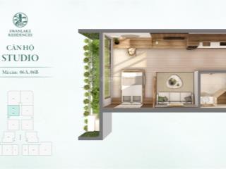 Onsen ecopark  bán nhanh căn hộ studio view hồ thiên nga 34m2 giá 2.x tỷ bao thuế phí