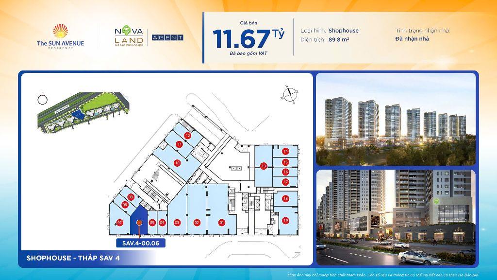 BÁN GẤP SHOPHOUSE THE SUN VENUE QUẬN 2, CHIẾT KHẤU 3 TỶ