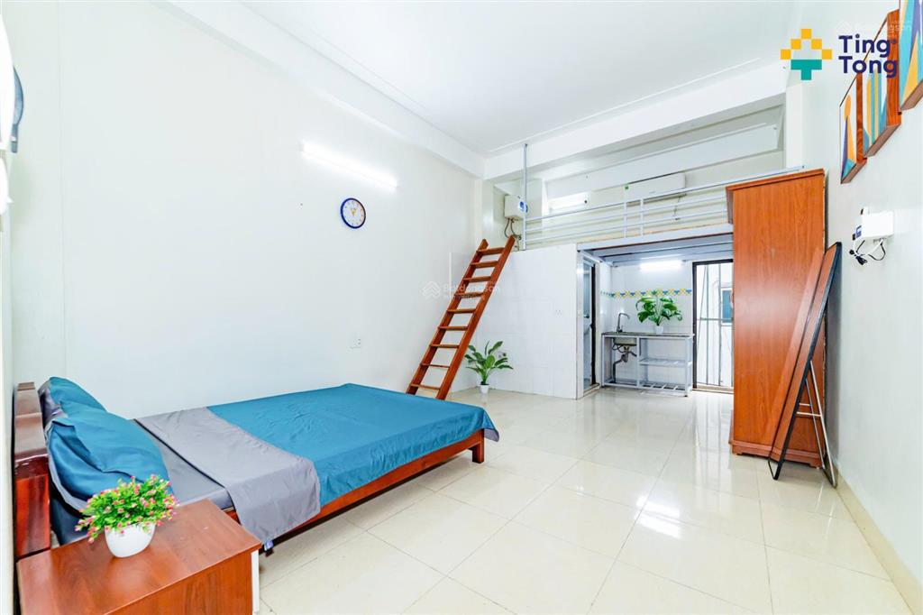 Tingtong 143  gác xép ban công rộng thoáng  ngay ngã tư vạn phúc ở được ngay, thang bộ vskk