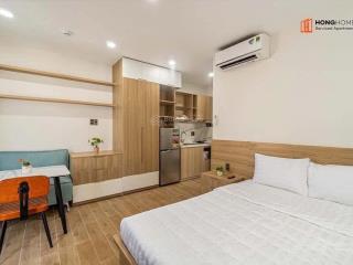 Cho thuê căn hộ studio có ban công đường nguyễn cửu vân, bình thạnh full nội thất