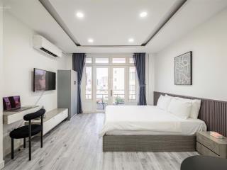 Cho thuê căn hộ studio ban công 45m2 full nội thất thuận tiện trung tâm tp