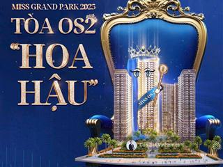 Căn hộ cao cấp vinhomes quận 9  tòa os2 the opus one, giá chỉ 65tr/m2  cơ hội đầu tư hiếm có