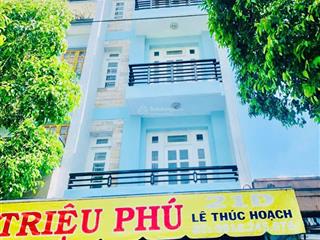 Hot  mặt tiền lê thúc hoạch 4m x 20m đúc 4 tấm chỉ 12.5 tỷ,  0987 788 ***  hoàng anh