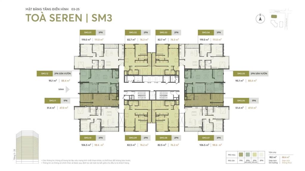 Nhận chiết khấu 22% (gtch), tặng ngay 800 tr view sông tầng đẹp dự án greenera southmark