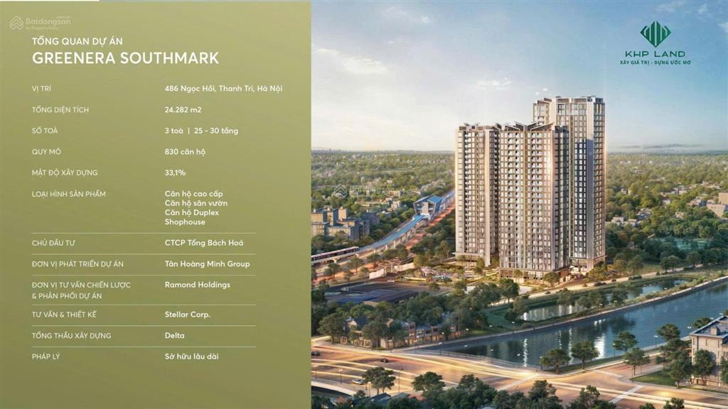 Mở bán greenera southmark dự án xanh sang trọng đầu tiên tại nam thủ đô  ưu đãi cực hot!