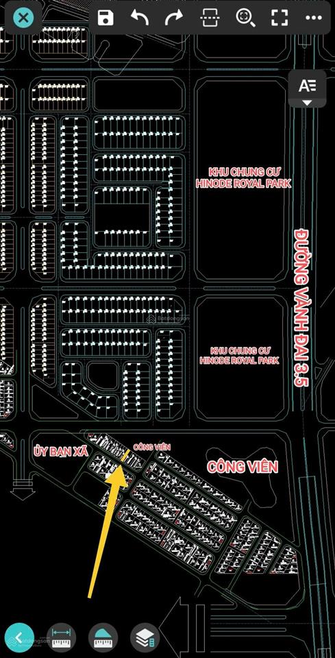 Bán lô hiếm 85.7m2 hai mặt thoáng. đường 9m sau nhà là công viên hinode royal park. đất dv di trạch