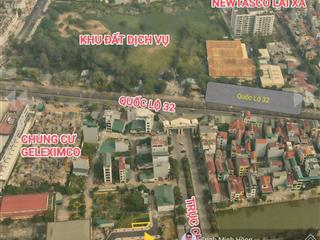 Lô góc 58.3m2 đất đấu giá ngay cổng kđt hinode royal park. mt 16m hướng đn sát chung cư geleximco