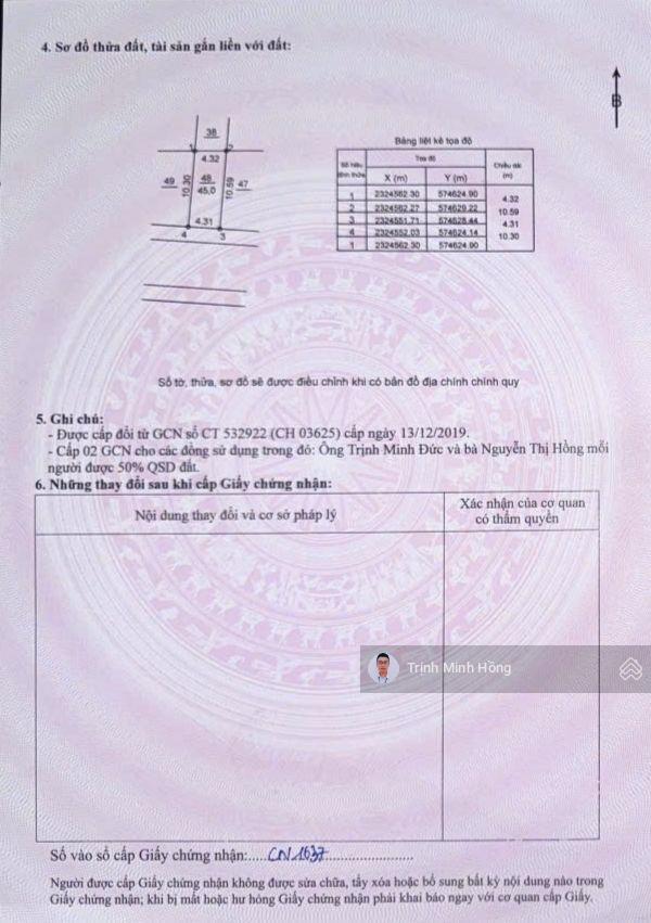 Bán 45m2 đất dịch vụ phú vinh đường oto tránh. mặt tiền 4.31m xây nhà đẹp. sẵn sổ đỏ. gần ga metro