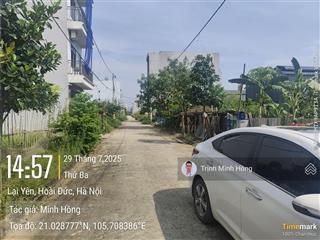 Hàng hiếm lô góc 62.9m2 đất dịch vụ lại yên. mặt tiền 4.2m đẹp không lỗi gì. ngay đường 40m rẽ vào