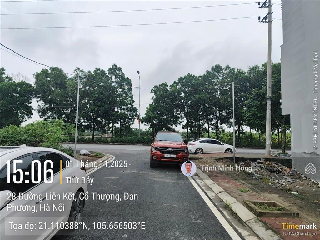 Hàng hiếm 61.6m2 mặt tiền 4.4m 3 mặt thoáng. đất đấu giá đệ nhị, xã phương đình, đan phượng. sđcc