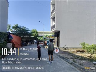 Dịch vụ phú vinh 45m2 mặt tiền 3.39m đường oto tránh không lỗi gì. giá chỉ 177tr/m2 sẵn sổ đỏ