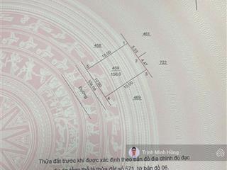 150m2 đất dv lại yên mặt tiền rộng 10m cách đường 40m vài bước chân. kinh doanh nhà hàng cực tốt.