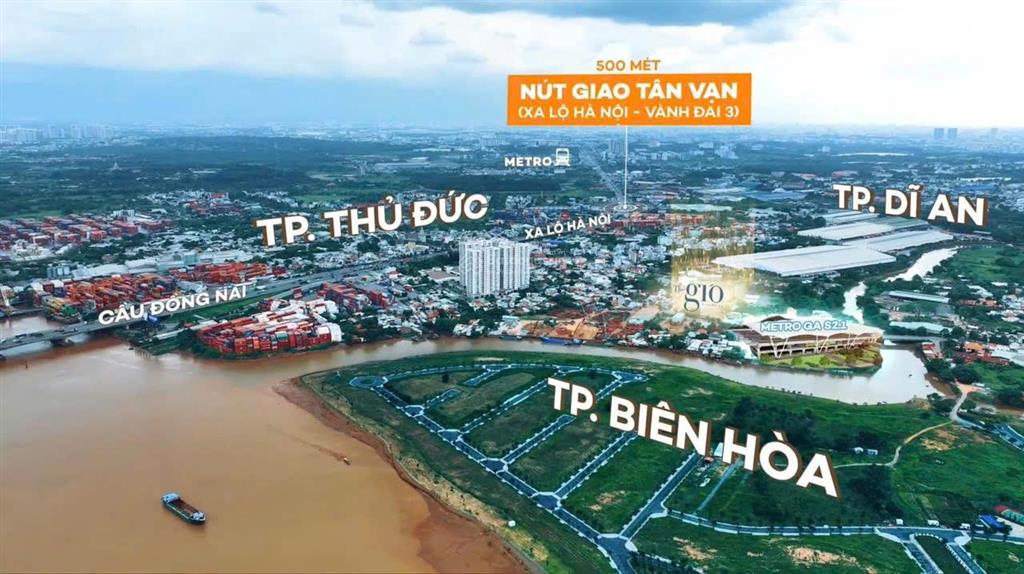 Chỉ 630tr, sở hữu ngay, chcc 3 mặt view sông, lk metro, the gió riverside. gọi ngay 0902 589 ***