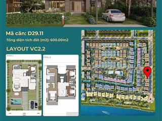 Căn biệt thự mã d29.11 waterpoint hàng giá gốc chủ đầu tư  hồng ngọc 0915 765 *** xem dự án