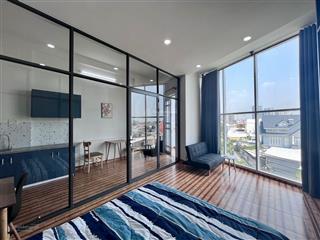 1 phòng ngủ  ban công cửa sổ lớn siu thoáng mát  tràn ngập ánh sáng tự nhiên  full nội thất