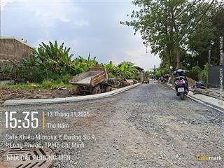 Bán đất gần đường long phước, q9 lô góc 2 mặt tiền 266m2 ngang 15m giá 9.9 tỷ