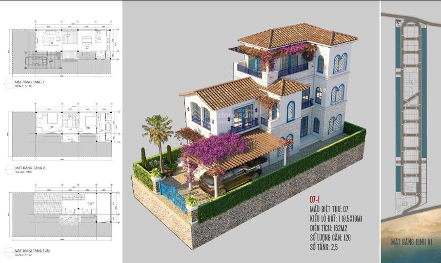 Bán gấp 1,65 tỷ căn dãy b hướng đông nam, diện tích 161,5m2, gold sand hill mũi né