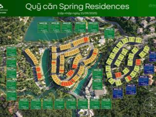 Căn mặt hồ giá 9,3 tỷ + bảng hàng cdt giá và vị trí từng căn tại pk spring  thanh xuân valley