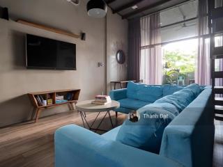 Cho thuê căn hộ bến thành q. 1, duplex 1 phòng ngủ balcony  máy giặt sấy riêng, ngay lê thánh tôn