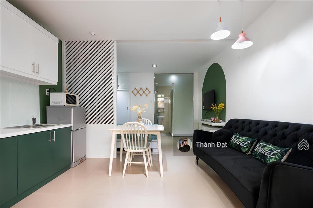 Thuê căn hộ villa 1 phòng ngủ sân vườn, đầy đủ nội thất hiện đại tiện nghi, khu tâm võ văn tần q.3