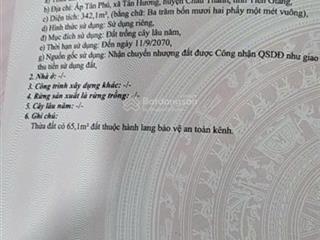 Đất vườn giá rẻ tân hồi đông giáp khánh hậu dt 342m2, 9x 32m giá chỉ 550tr thích hợp xây nhà trọ
