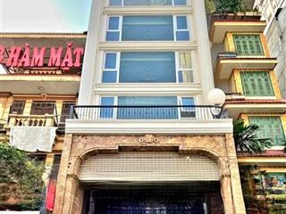 Rẻ có 102! mặt phố tô vĩnh diện 8 tầng 1 hầm mới cứng 130m2*9t thang máy, mt 6m kd dt 1.5 tỷ/năm