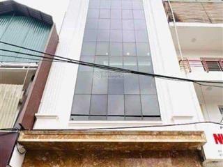 Giá rẻ! tòa văn phòng hoàng đạo thúy ô tô dừng đỗ vỉa hè thang máy, kd dt 1 tỷ/năm 90m2*9t 2 thoáng