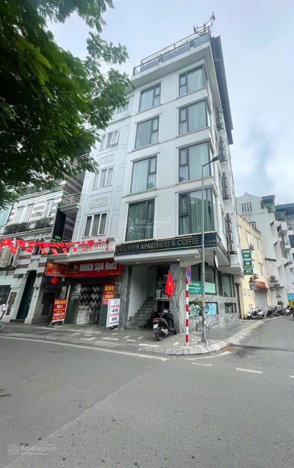 Bán nhà mặt phố lô góc 3 thoáng 46 tỷ, 70m2, 6 tầng, mt 4,5m view hồ lạc long quân  tây hồ